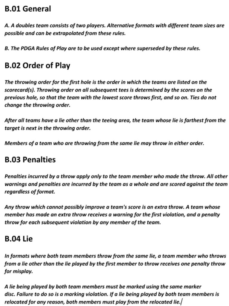 How to Play Doubles Disc Golf The Quick Guide